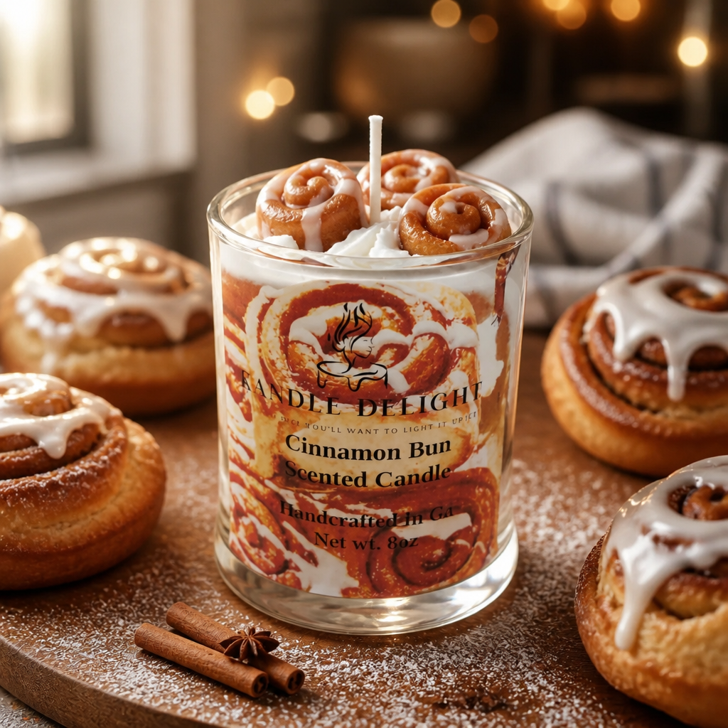 Cinnamon Bun Candle   8 oz